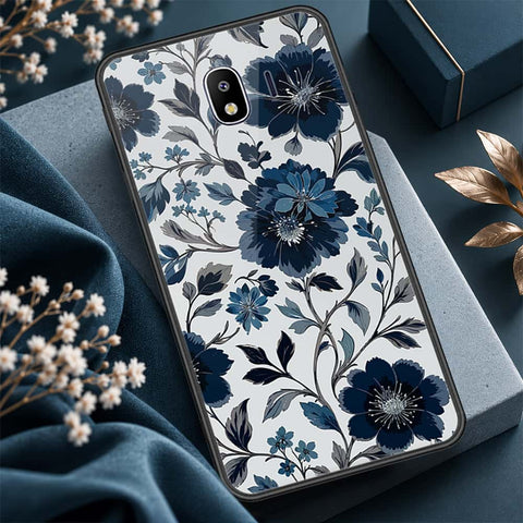 Samsung Galaxy J4 2018 Cover - ONation Botanical Bloom Series - HQ Ultra Shine Premium Infinity Glass Soft Silicon Borders Case