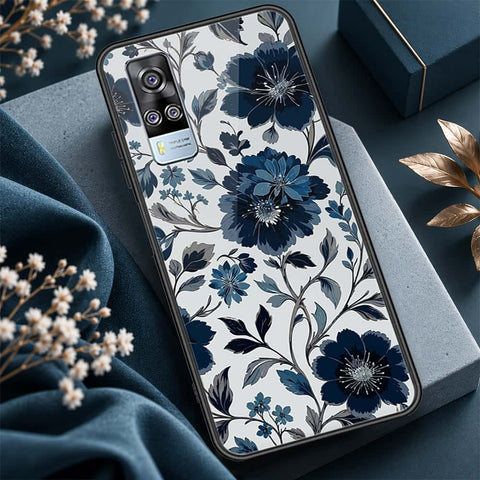 Vivo Y51a Cover - ONation Botanical Bloom Series - HQ Ultra Shine Premium Infinity Glass Soft Silicon Borders Case