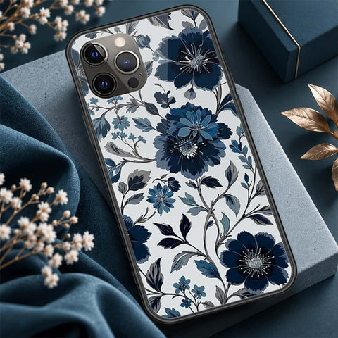 iPhone 12 Pro Max - ONation Botanical Bloom Series - HQ Ultra Shine Premium Infinity Glass Soft Silicon Borders Case