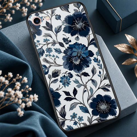 iPhone SE 2022 - ONation Botanical Bloom Series - HQ Ultra Shine Premium Infinity Glass Soft Silicon Borders Case