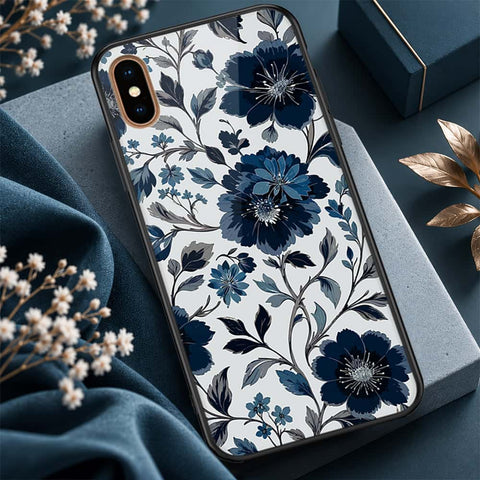 iPhone XS Max - ONation Botanical Bloom Series - HQ Ultra Shine Premium Infinity Glass Soft Silicon Borders Case