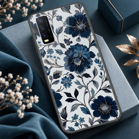 Vivo Y11s Cover - ONation Botanical Bloom Series - HQ Ultra Shine Premium Infinity Glass Soft Silicon Borders Case