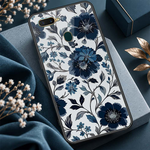 Oppo A12 Cover - ONation Botanical Bloom Series - HQ Ultra Shine Premium Infinity Glass Soft Silicon Borders Case