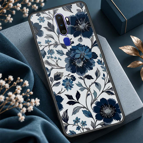Oppo A5 2020 Cover - ONation Botanical Bloom Series - HQ Ultra Shine Premium Infinity Glass Soft Silicon Borders Case