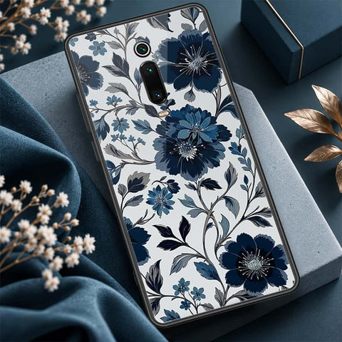 Xiaomi Mi 9T Cover - ONation Botanical Bloom Series - HQ Ultra Shine Premium Infinity Glass Soft Silicon Borders Case