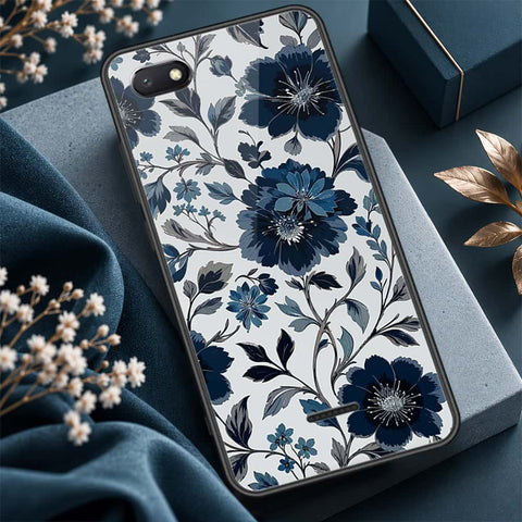 Xiaomi Redmi 6A Cover - ONation Botanical Bloom Series - HQ Ultra Shine Premium Infinity Glass Soft Silicon Borders Case