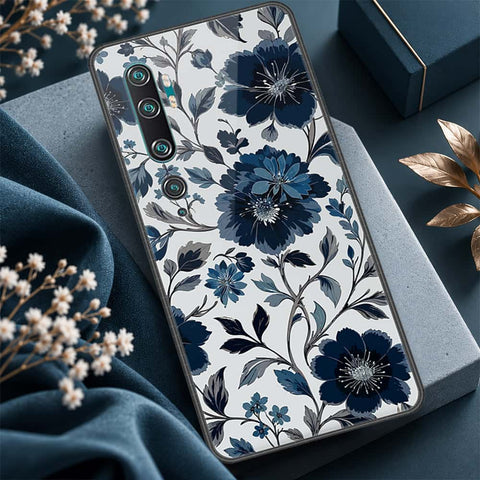 Xiaomi Mi CC9 Pro Cover - ONation Botanical Bloom Series - HQ Ultra Shine Premium Infinity Glass Soft Silicon Borders Case