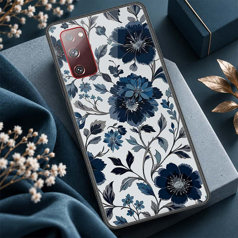 Samsung Galaxy S20 FE Cover - ONation Botanical Bloom Series - HQ Ultra Shine Premium Infinity Glass Soft Silicon Borders Case