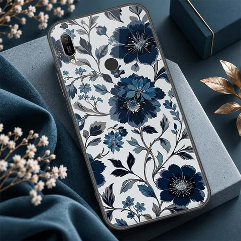 Huawei Y6s 2019 Cover - ONation Botanical Bloom Series - HQ Ultra Shine Premium Infinity Glass Soft Silicon Borders Case