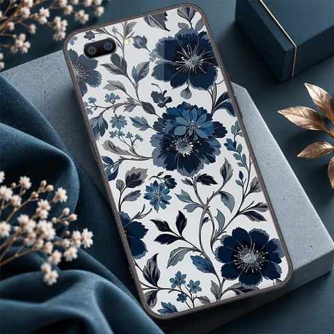 Oppo A3s Cover - ONation Botanical Bloom Series - HQ Ultra Shine Premium Infinity Glass Soft Silicon Borders Case