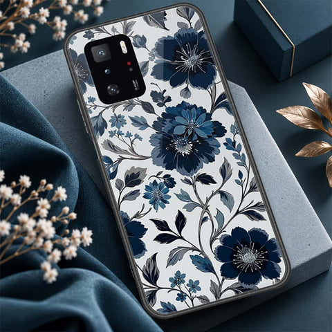 Xiaomi Poco X3 GT Cover - ONation Botanical Bloom Series - HQ Ultra Shine Premium Infinity Glass Soft Silicon Borders Case