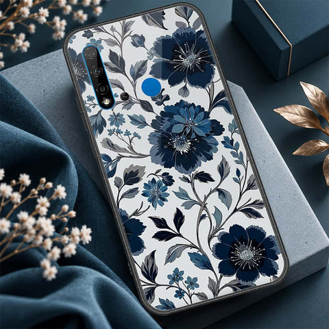 Huawei P20 Lite 2019 Cover - ONation Botanical Bloom Series - HQ Ultra Shine Premium Infinity Glass Soft Silicon Borders Case