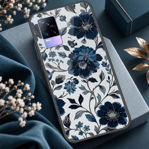Vivo V21e Cover - ONation Aesthetic Collage Series - HQ Ultra Shine Premium Infinity Glass Soft Silicon Borders Case