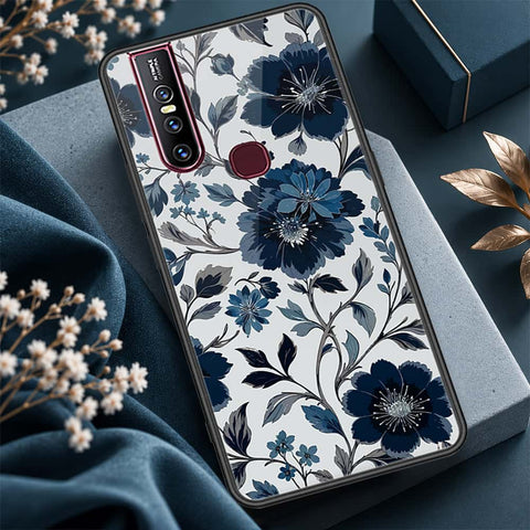 Vivo V15 Cover - ONation Aesthetic Collage Series - HQ Ultra Shine Premium Infinity Glass Soft Silicon Borders Case