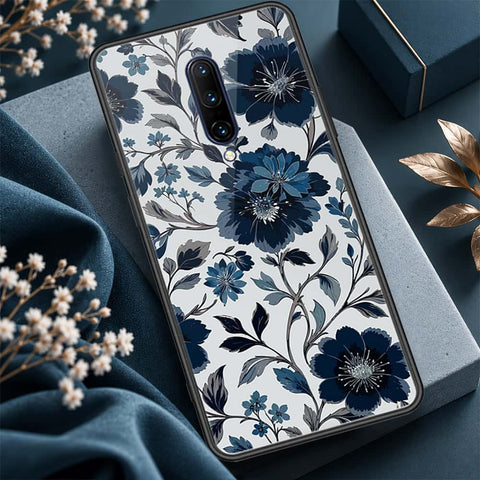 OnePlus 7 Pro Cover - ONation Botanical Bloom Series - HQ Ultra Shine Premium Infinity Glass Soft Silicon Borders Case