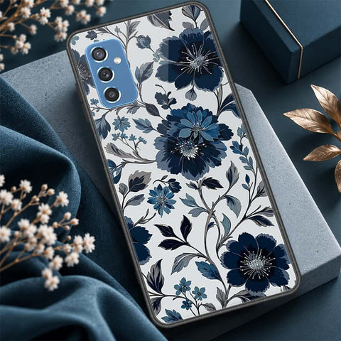 Samsung Galaxy M52 5G Cover - ONation Botanical Bloom Series - HQ Ultra Shine Premium Infinity Glass Soft Silicon Borders Case
