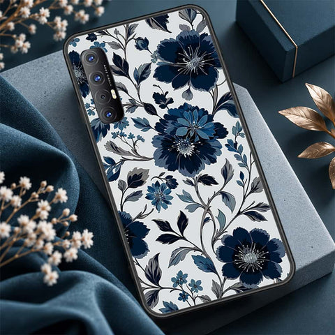Oppo Reno 3 Pro Cover - ONation Botanical Bloom Series - HQ Ultra Shine Premium Infinity Glass Soft Silicon Borders Case