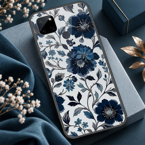 Realme C25Y Cover - ONation Botanical Bloom Series - HQ Ultra Shine Premium Infinity Glass Soft Silicon Borders Case