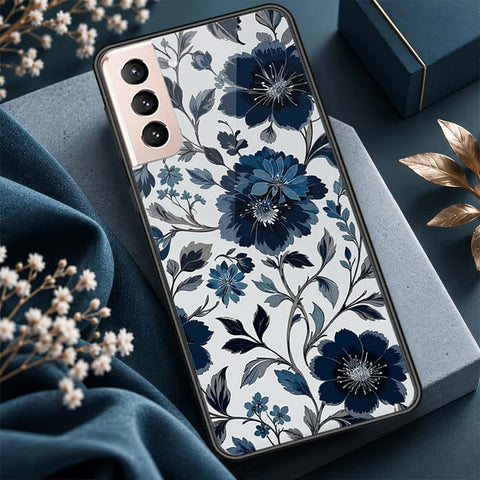 Samsung Galaxy S21 FE 5G Cover - ONation Botanical Bloom Series - HQ Ultra Shine Premium Infinity Glass Soft Silicon Borders Case