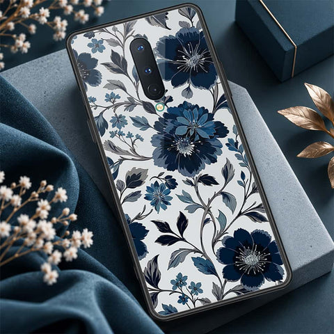 OnePlus 8 Cover - ONation Botanical Bloom Series - HQ Ultra Shine Premium Infinity Glass Soft Silicon Borders Case