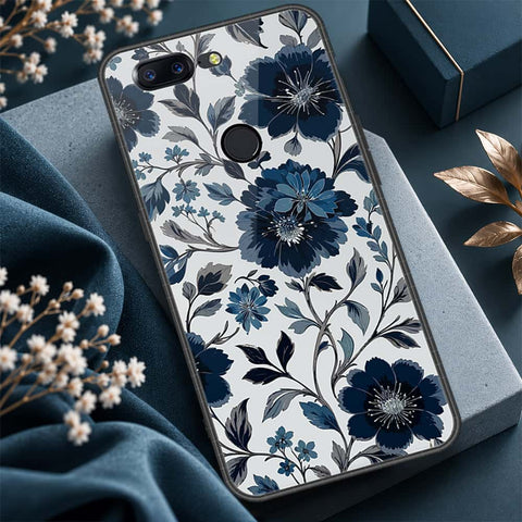 OnePlus 5T Cover - ONation Botanical Bloom Series - HQ Ultra Shine Premium Infinity Glass Soft Silicon Borders Case