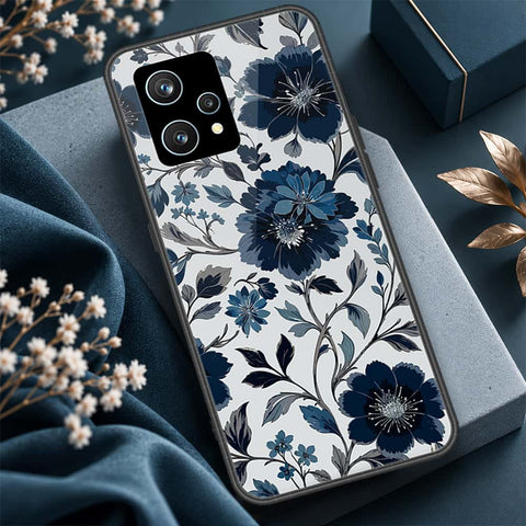 Realme 9 Pro Plus  Cover - ONation Botanical Bloom Series - HQ Ultra Shine Premium Infinity Glass Soft Silicon Borders Case