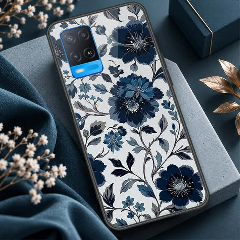 Oppo A54 4G Cover - ONation Botanical Bloom Series - HQ Ultra Shine Premium Infinity Glass Soft Silicon Borders Case