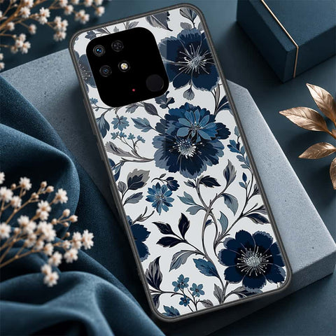 Xiaomi Redmi 10A Cover - ONation Botanical Bloom Series - HQ Ultra Shine Premium Infinity Glass Soft Silicon Borders Case
