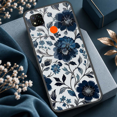 Xiaomi Redmi 9C Cover - ONation Botanical Bloom Series - HQ Ultra Shine Premium Infinity Glass Soft Silicon Borders Case