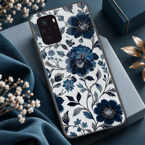 Xiaomi Redmi Note 10s Cover - ONation Botanical Bloom Series - HQ Ultra Shine Premium Infinity Glass Soft Silicon Borders Case