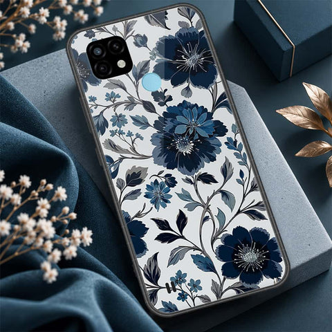 Realme C21 Cover - ONation Botanical Bloom Series - HQ Ultra Shine Premium Infinity Glass Soft Silicon Borders Case