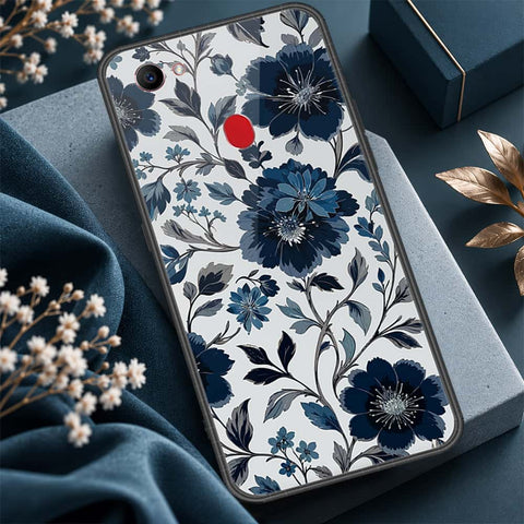 Oppo F7 Cover - ONation Botanical Bloom Series - HQ Ultra Shine Premium Infinity Glass Soft Silicon Borders Case