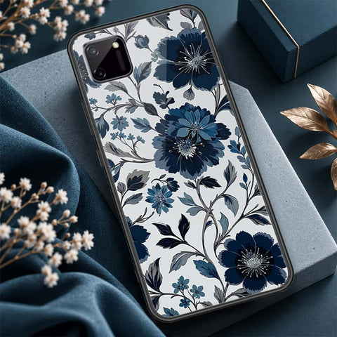 Realme C11 Cover - ONation Botanical Bloom Series - HQ Ultra Shine Premium Infinity Glass Soft Silicon Borders Case