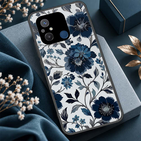 Xiaomi Poco C55 Cover - ONation Botanical Bloom Series - HQ Ultra Shine Premium Infinity Glass Soft Silicon Borders Case