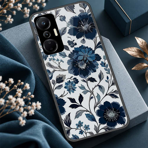 Infinix Hot 20S Cover - ONation Botanical Bloom Series - HQ Ultra Shine Premium Infinity Glass Soft Silicon Borders Case
