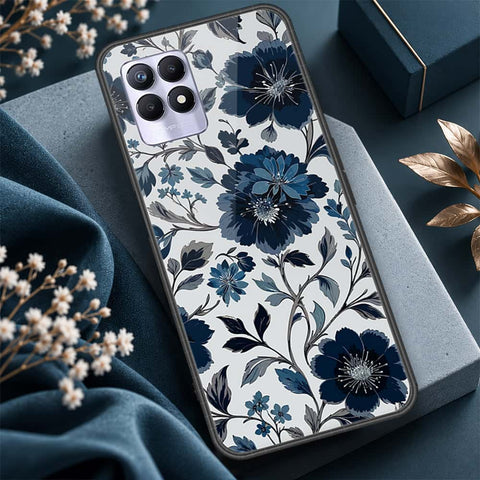Realme 8i Cover - ONation Botanical Bloom Series - HQ Ultra Shine Premium Infinity Glass Soft Silicon Borders Case