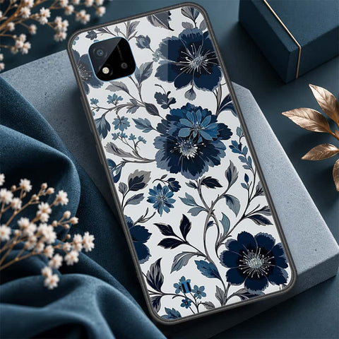 Realme Narzo 50i Cover - ONation Botanical Bloom Series - HQ Ultra Shine Premium Infinity Glass Soft Silicon Borders Case