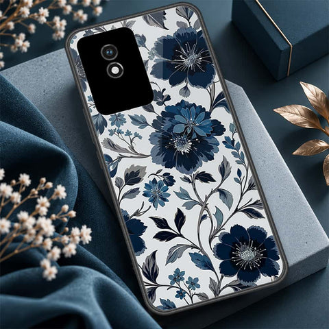 Vivo Y02A Cover - ONation Botanical Bloom Series - HQ Ultra Shine Premium Infinity Glass Soft Silicon Borders Case