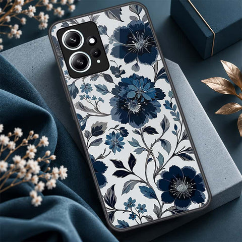Xiaomi Redmi Note 12 4G Cover - ONation Botanical Bloom Series - HQ Ultra Shine Premium Infinity Glass Soft Silicon Borders Case