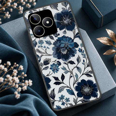 Realme C53 Cover - ONation Botanical Bloom Series - HQ Ultra Shine Premium Infinity Glass Soft Silicon Borders Case