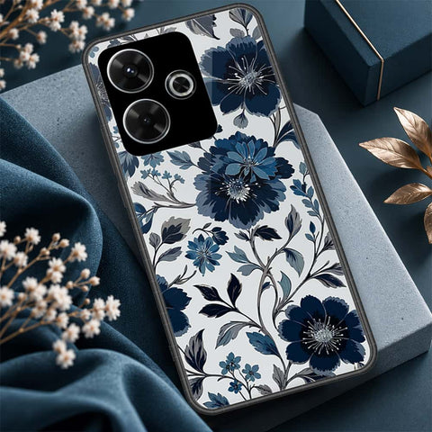 Xiaomi Poco M6 4G Cover - ONation Botanical Bloom Series - HQ Ultra Shine Premium Infinity Glass Soft Silicon Borders Case