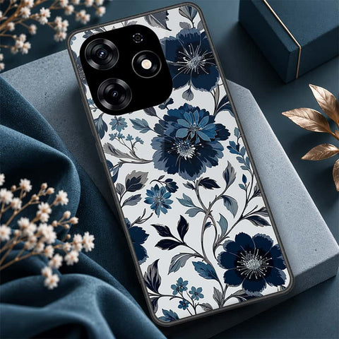 Tecno Spark 10 Pro Cover - ONation Botanical Bloom Series - HQ Ultra Shine Premium Infinity Glass Soft Silicon Borders Case