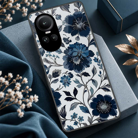Oppo Reno 10 Pro Cover - ONation Botanical Bloom Series - HQ Ultra Shine Premium Infinity Glass Soft Silicon Borders Case