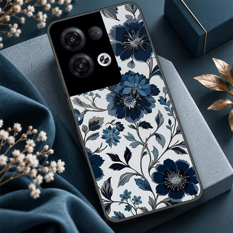 Oppo Reno 8 Pro Plus Cover - ONation Botanical Bloom Series - HQ Ultra Shine Premium Infinity Glass Soft Silicon Borders Case