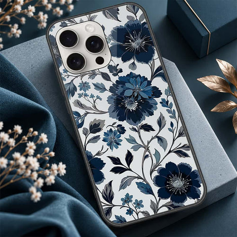iPhone 16 Pro Max - ONation Botanical Bloom Series - HQ Ultra Shine Premium Infinity Glass Soft Silicon Borders Case