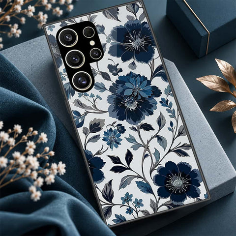 Samsung Galaxy S26 Ultra Cover - ONation Botanical Bloom Series - HQ Ultra Shine Premium Infinity Glass Soft Silicon Borders Case