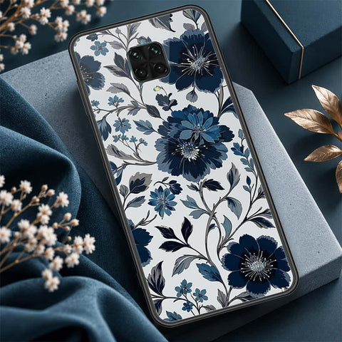 Xiaomi Redmi Note 9S Cover - ONation Botanical Bloom Series - HQ Ultra Shine Premium Infinity Glass Soft Silicon Borders Case