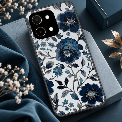 Vivo Y28 4G Cover - ONation Botanical Bloom Series - HQ Ultra Shine Premium Infinity Glass Soft Silicon Borders Case