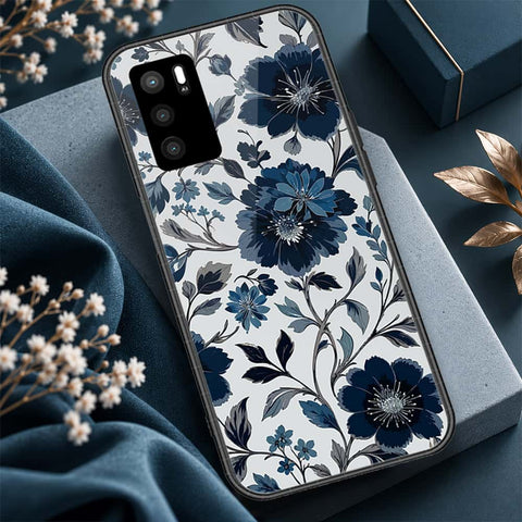 Oppo A54s Cover - ONation Botanical Bloom Series - HQ Ultra Shine Premium Infinity Glass Soft Silicon Borders Case