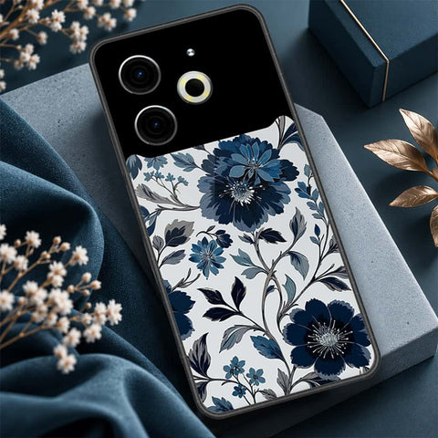 Tecno Pova 6 Pro Cover - ONation Botanical Bloom Series - HQ Ultra Shine Premium Infinity Glass Soft Silicon Borders Case
